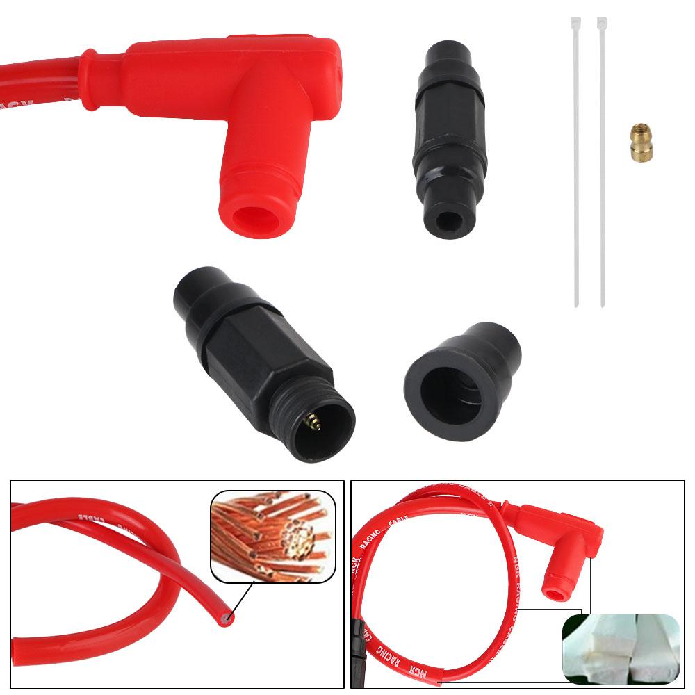 For Dirt Bike Racing Go Kart ATV Scooter Moto Spark Plug Lridium Cable Universal Motorcycle Lgnition Coil