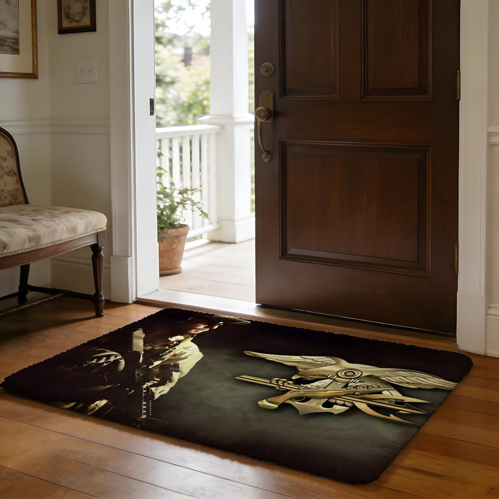 Floor Mat Soft Flannel Rug Non Slip Absorbent Mat for Bathroom Bedroom Home Decor Band K Katseye