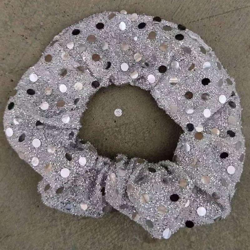 New Christmas Headband Sequin Girls Ponytail Holder Hair Ties Velvet Hair Rope Creative Kids Scrunchies Hair Accessories