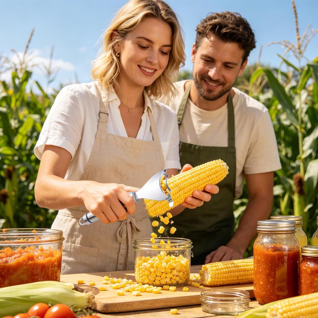 Corn Stripper Corn Peeler Stainless Steel Corn Stripping Hook Kernel Peeler Kitchen Gadget Tool For Home Restaurant Picnic BBQ