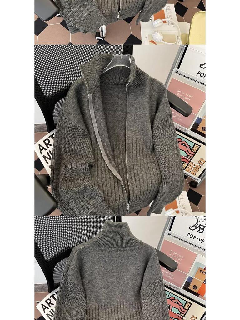 Unisex Herbst-Rollkragenpullover: Stilvolles, locker gestricktes Design für mühelosen Komfort