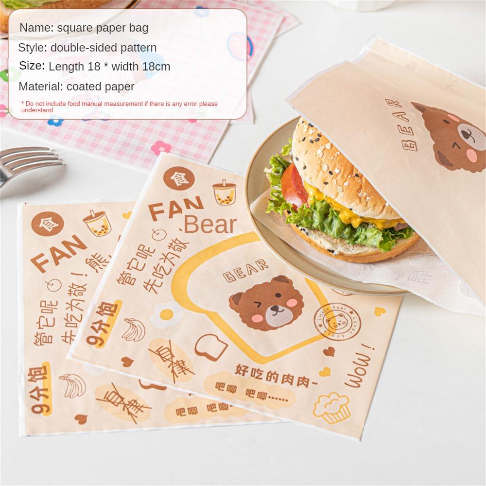 Čtvercový sendvičový papír Hygienický Všestranný Ekologický Oblíbená volba Odolný Inovativní design Udržujte své jídlo čerstvé Toasty