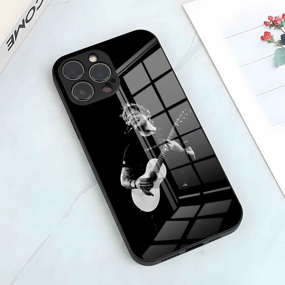 Singer Ed Sheeran Phone Case For IPhone 17 Pro Max 15 Pro 16 14 Plus 12 13 Mini 11 Pro Shockproof Glass Cover