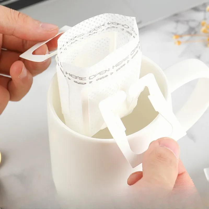 50pcs Coffee Filter Paper Bags Disposable Drip Coffee Bag Portafilter Hanging Ear Espresso Coffee Accessories Tea Tool