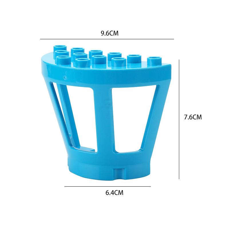 Big Particles Building Blocks Castle Scene Accessories Houses Roof Wall Compatible Large Bricks Educational Toys For Kids Gifts