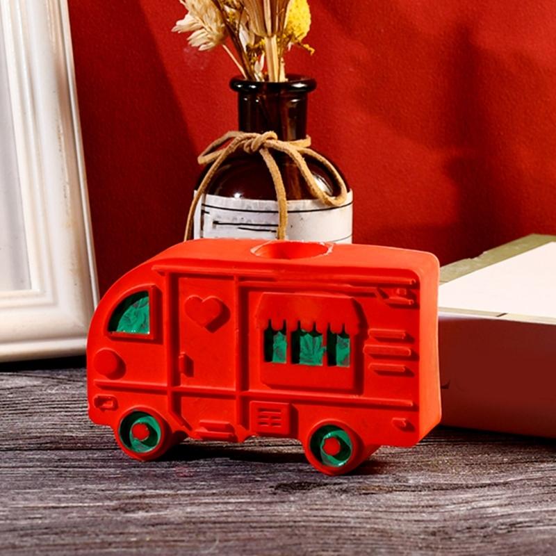 Versatile Buses Candle Holder Mold Detailed Silicone Bus Candle Stand Mold for Handcraft Lovers and DIY Enthusiasts