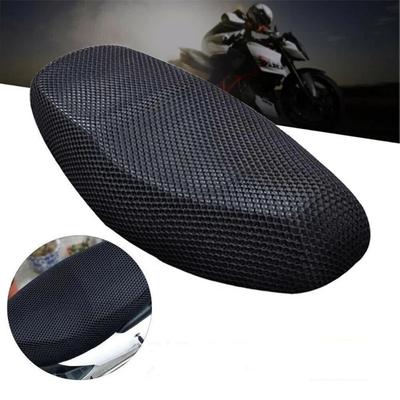 Tejido de Malla 3D para Motocicleta Almohadilla Antideslizante Cubierta de Asiento para Scooter Bicicleta Eléctrica Cubiertas Transpirables de Verano Funda de Red para Cojín Nueva