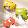 Electric Summer Bathtub Blower Foam Machine Musical Soap Bubble Machine for Kids Bubble Dinosaur Suction Cup Hanging Bath Toys