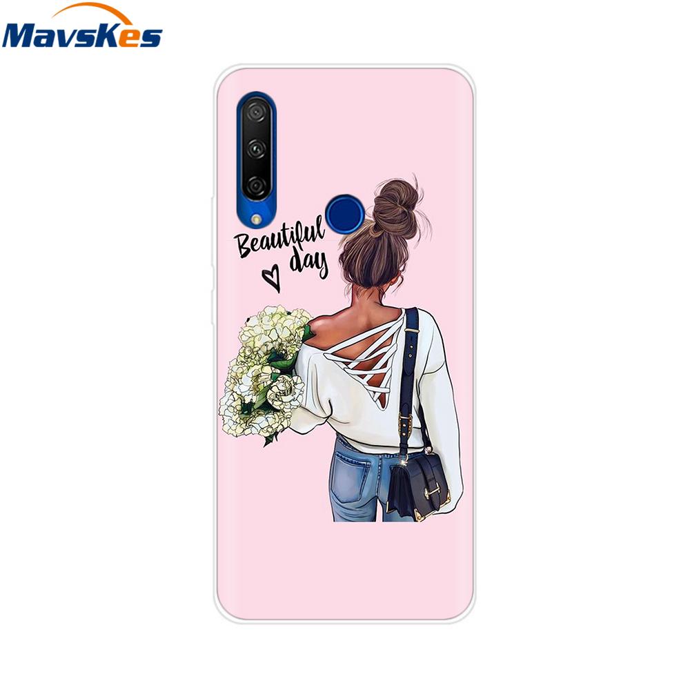 Painted Case For Alcatel 1S 2020 5028Y 5028D Case TPU Soft Silicone Cover Funda For Alcatel 1S 2020 Case Cover Etui Bumper Coque