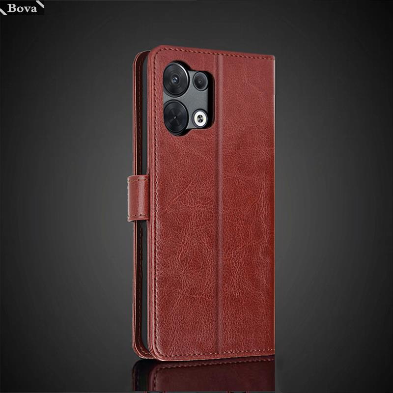 Reno 8 5G Card Holder Pu Leather Cover Case for OPPO Reno8 5G Reno 8 Pro 5G Flip Cover Retro Wallet Bag Fitted Case Fundas Coque