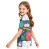 Girls' School Uniform Printed T-Shirt - Casual Top for Back To School Everyday Wear