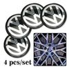 Für VOLKSWAGEN VW 2026 Neu 4 Stück 56mm Auto Radnaben-Abdeckungs-Aufkleber Auto Emblem Abzeichen Aufkleber Für Volkswagen GTI R-Line R Polo T