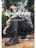 Men's Harbin Snow Boots: Winter Non-Slip, Warm, Comfortable, Thick Cotton, Large Size Combat Style.