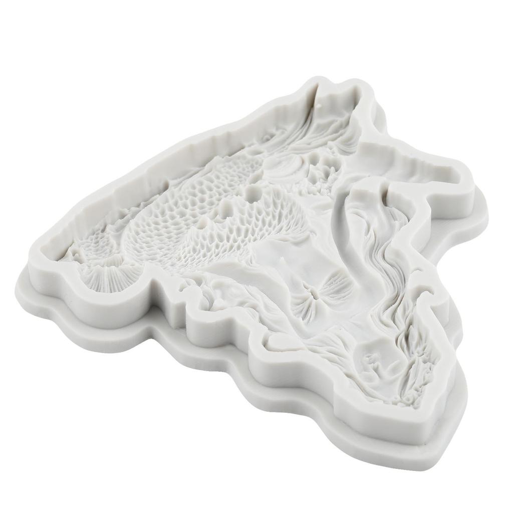 Mermaid Silicone Molds Mermaid Girl Fondant Mold Cake Decorating Tools Cupcake Topper Chocolate Candy Craft Gum Paste Polymer Clay