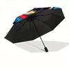 Mario Abenteuer Automatischer Öffnungs-/Schließ-Regenschirm Faltregenschirm, Tragbar Kompakt Perfektes Geschenk für Geburtstag, Weihnachten0809163