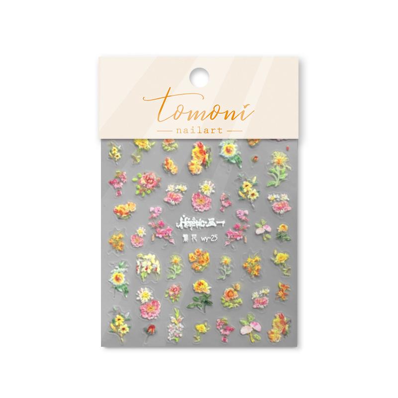 

Цветочная каллиграфия наклейки для ногтей своими руками изготовление креативных декоративных наклеек wy-25