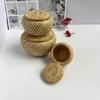 Bamboo Weaving Bird's Nest Basket Tea Basket Tea Can Egg Bamboo Basket Snack Storage Basket Bamboo Basket Cricket Box Bamboo Products