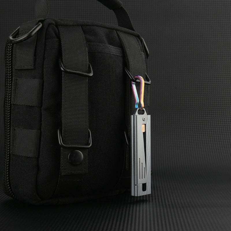 Cuțit de buzunar pliabil Lamă Portabil EDCs Exterior Camping Deschizător de sticle Brelocuri Orificiu Cuțit