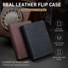 100% Skórzane Etui z Klapką do Samsung Galaxy Z Fold8 Fold 8 Wide Ultra Luksusowe Biznesowe Pokrowiec ze Skóry Bydlęcej na Telefon Fold 8