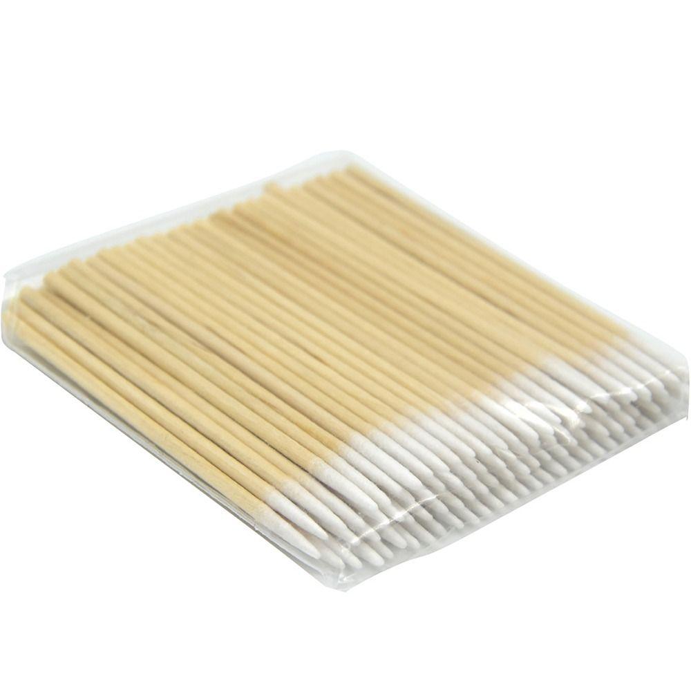 100pcs/bag Cosmetic Tattoo Tools Disposable Cotton Swab Makeup Accessories Ultra-small Tip Cotton Sticks Lint Free