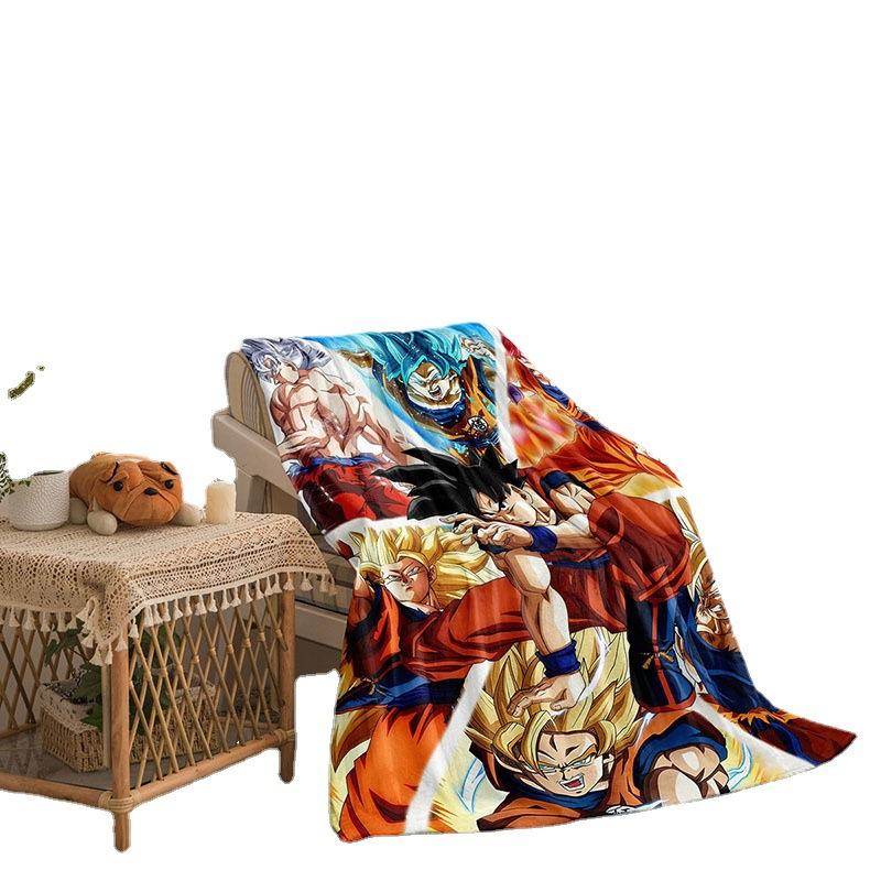 Dragon Ball Sunman Series Flannel Fleece Blanket 3D Printed Sofa Blanket Thickened Blanket