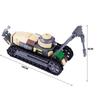 Military World War II French FT-17 Light Engineering Tank MOC Building Block R35 Tracked Tank Model Children's Toy