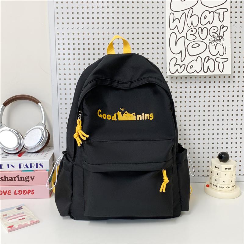 Junior School Sstudent Schoolbag Women Campus Backpack Print Large Capacity Backpack