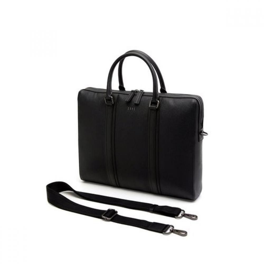Daks Black Leather Crossbody Briefcase Dbba2e335