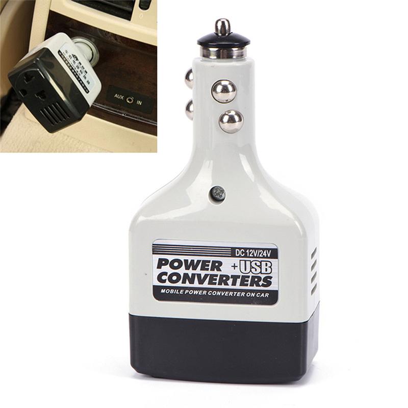 Przetwornik Mocy Samochodowej USB DC 12/24V Do AC 220V Inwerter Samochodowy Do Telefonu Inwerter 12V Uniwersalny Transformator Mocy Ładowarka Do Telefonu Komórkowego Port USB