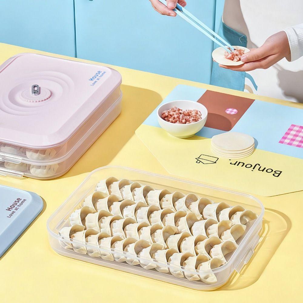 Stackable Dumpling Storage Box Fresh-Keeping Frozen Dumpling Storage Box Refrigerator