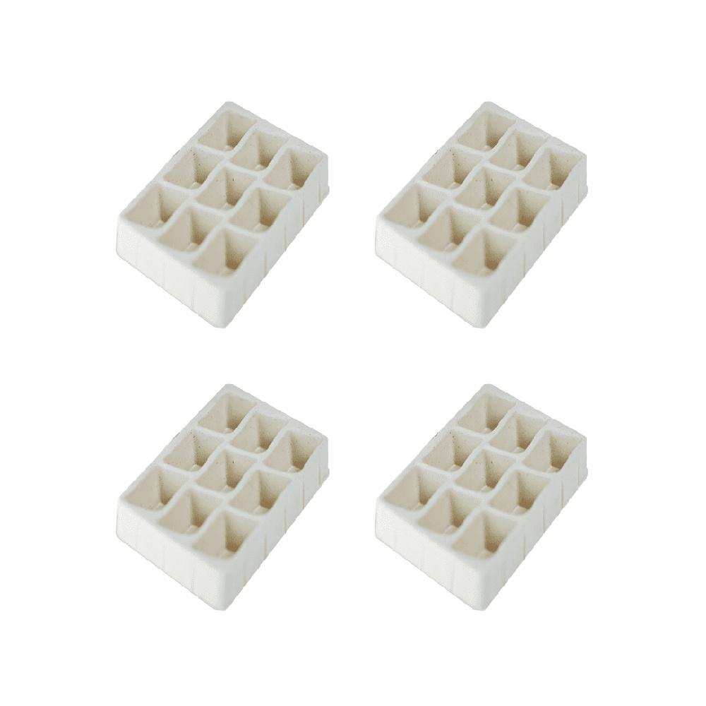 

Набор из 4 вставок-органайзеров для ювелирных изделий Женские органайзеры для хранения и демонстрации серег Штабелируемое решение для аксессуаров для ювелирного армуара United States