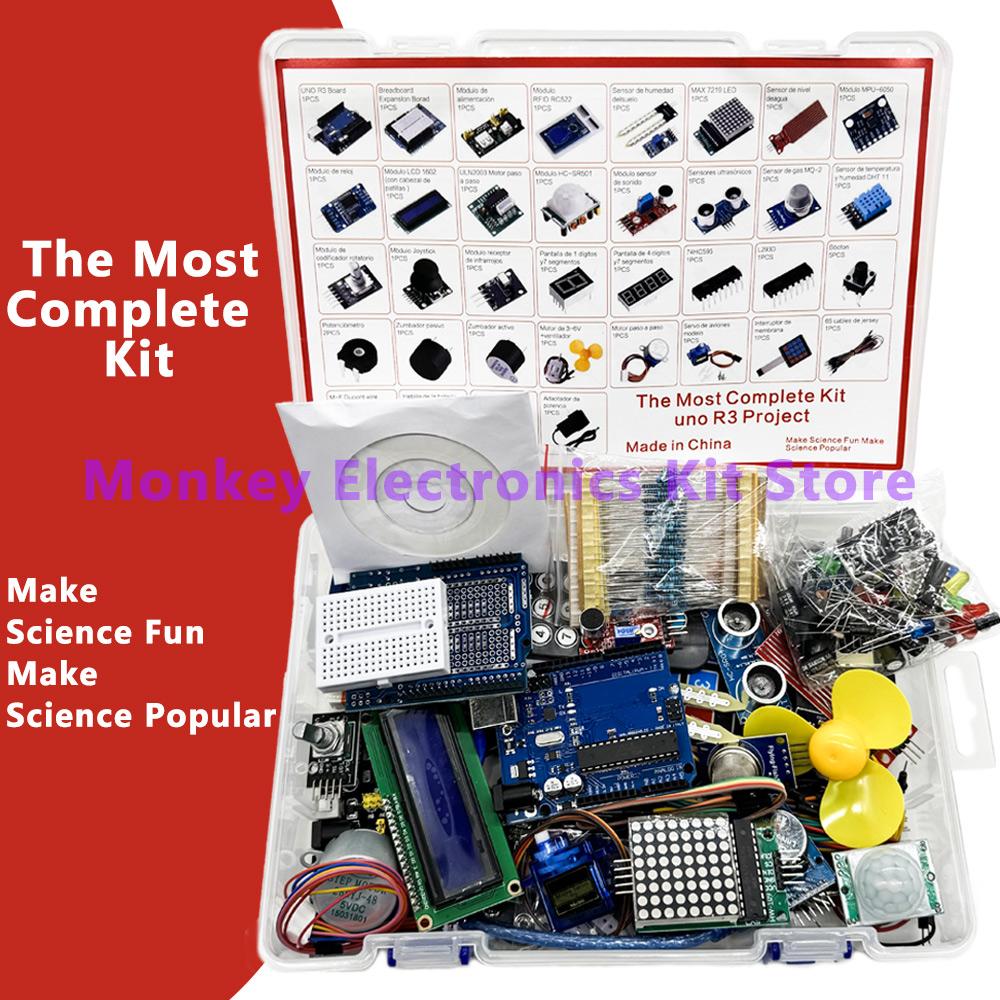 The Most Complete Kit for arduino Uno/R3 Board Programming Project DIY Electronics Laboratory Smart Beginner Kit for ATmega328P