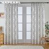 1PC NAPEARL 10% Blackout Fashion Versatile Tulle Personalized Floral Jacquard Sheer Curtain for Kitchen Living Room Bedroom Window Home Decor