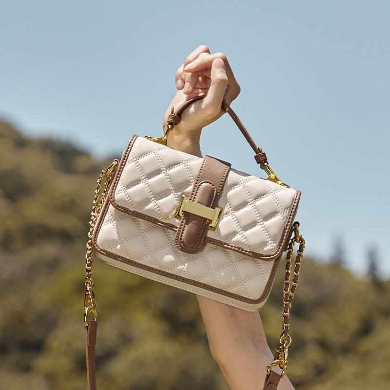 

Nalandu Bag 2025 New Spring Summer Chain Crossbody Bag High-end Luxury Brand Genuine Leather Women s Handbag Long21CM、Thick8CM、Hig бежевий