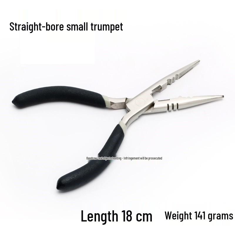 Bent-Nose Hook Remover & Fish Gripper: High-Carbon Steel Multi-functional Fishing Pliers