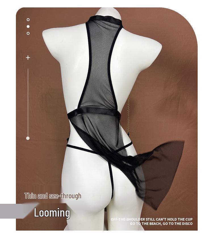 Σετ Εσωρούχων Δεσπόζουσας Πρόκλησης Μεγάλου Μεγέθους - Ερωτικό SM Στολή Πιτζάμα, Πειρασμός & Πάθος 7411