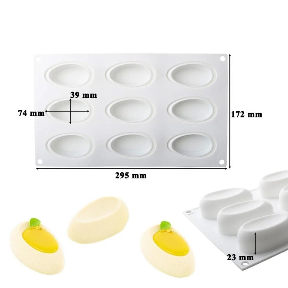 Waterdrop Shape Egg Silicone Mold Flexible Chocolate Mold Soft Cake Mold Dessert Decoration Style B