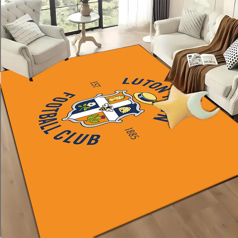 1PC Luton Town Crest Floor Mat for Living Room, Game Rooms, Office, Bedroom, Office Floor Mat Playful Design, Christmas fan gifts