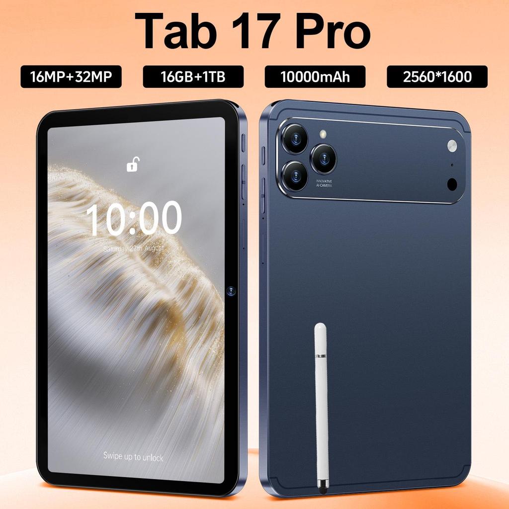 Tab 17 Pro Android-Tablet 16GB+1TB, Großer Bildschirm, Augenschutz, WLAN-kompatibel