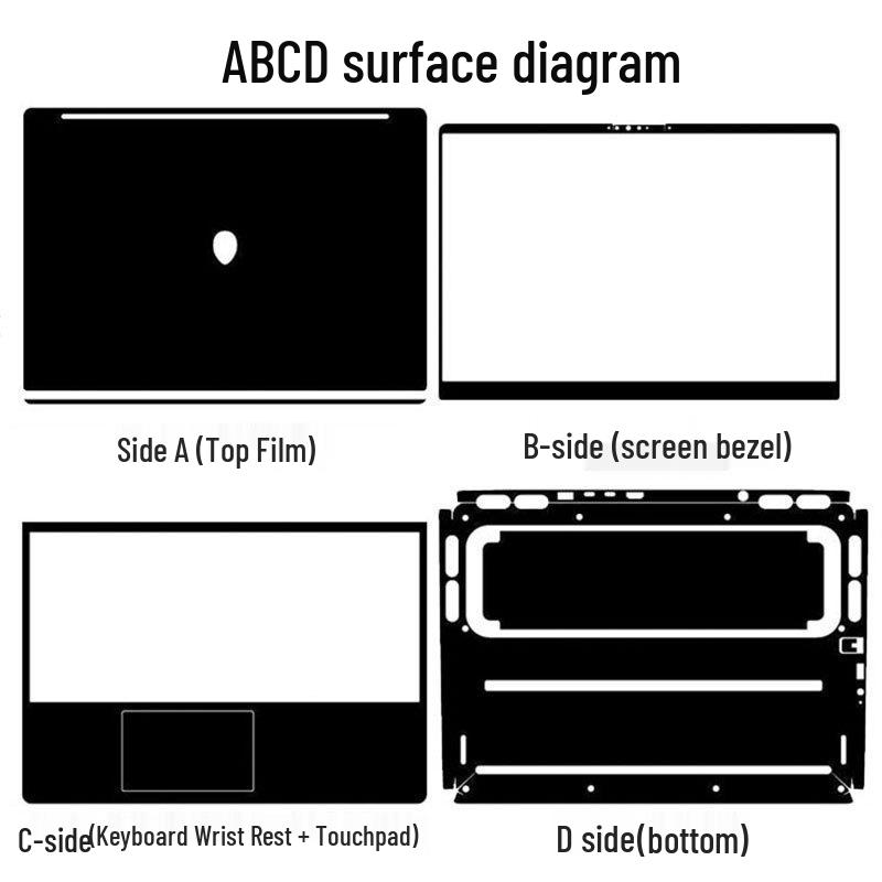 Alienware 2025 Starship 16X Folie Laptop Culoare Solidă Anti-Zgârieturi