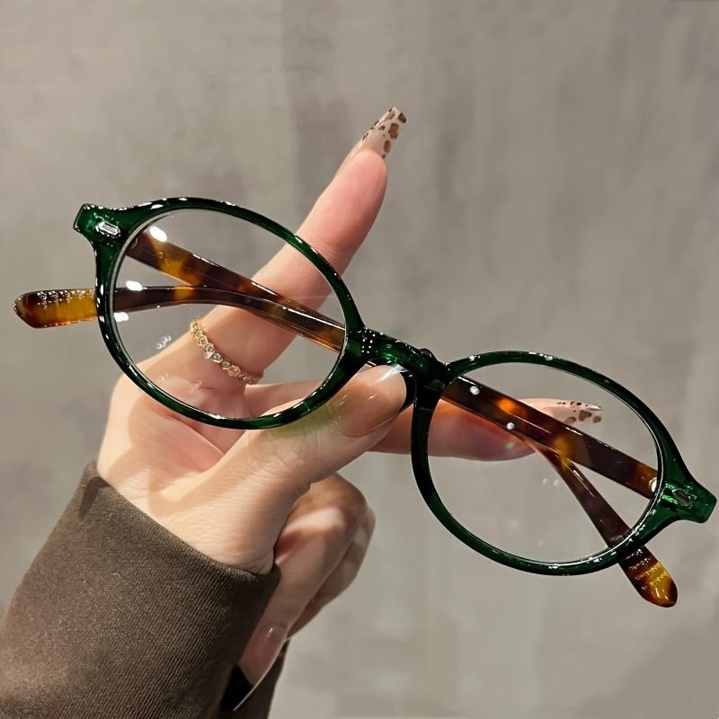 

Ретро Художественные Модные Очки для Мужчин и Женщин, Универсальная Овальная Оправа, Подходящая для Повседневной Носки или Офиса