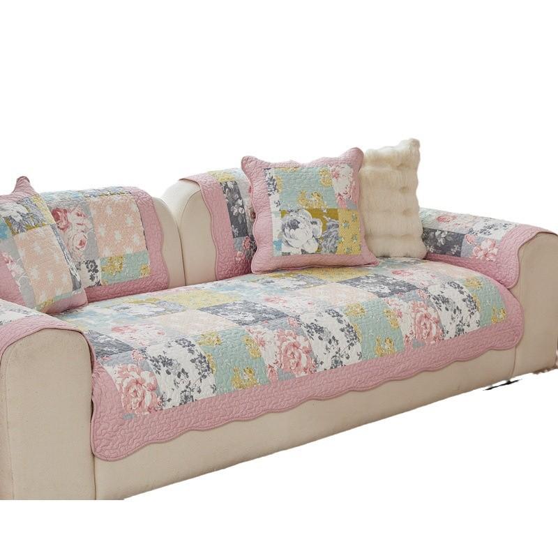 Modern Simple Pastoral Sofa Cushion, Four-Season Universal Fabric Non-Slip Sofa Cover  New Sofa Cushion