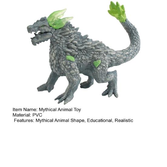 Simulation Mythical Creature Model PVC Chinese Dragon Griffins Collectible Figurine Miniature Mythical Animal Toy Home Office Desktop Decoration