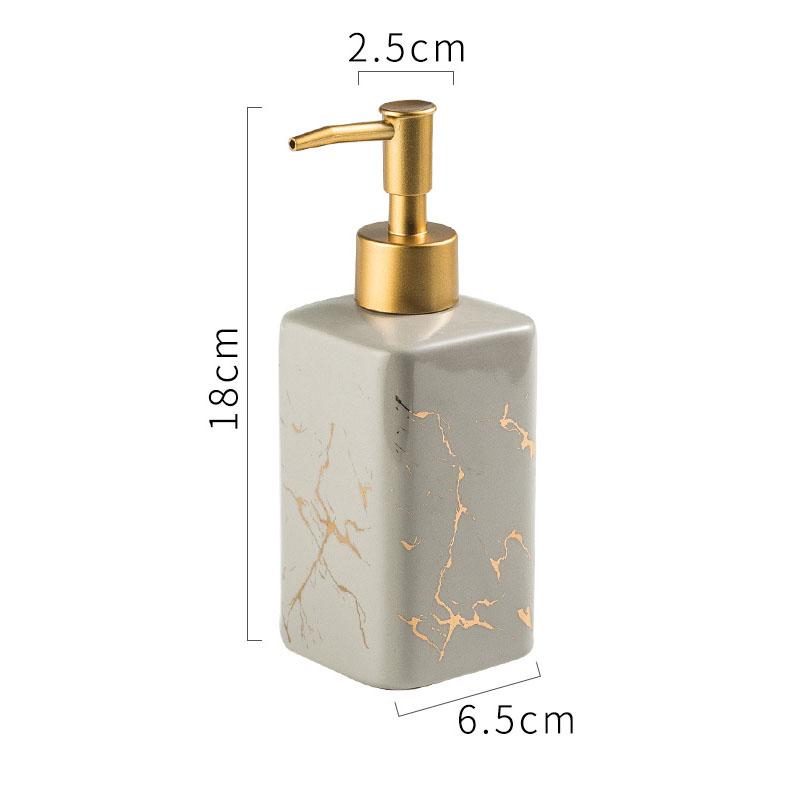 Color Ceramic Bathroom Soap Dispenser Shampoo Bottle Creative Color Household Liquid Soap Dispenser Cabins Hotel Apartment