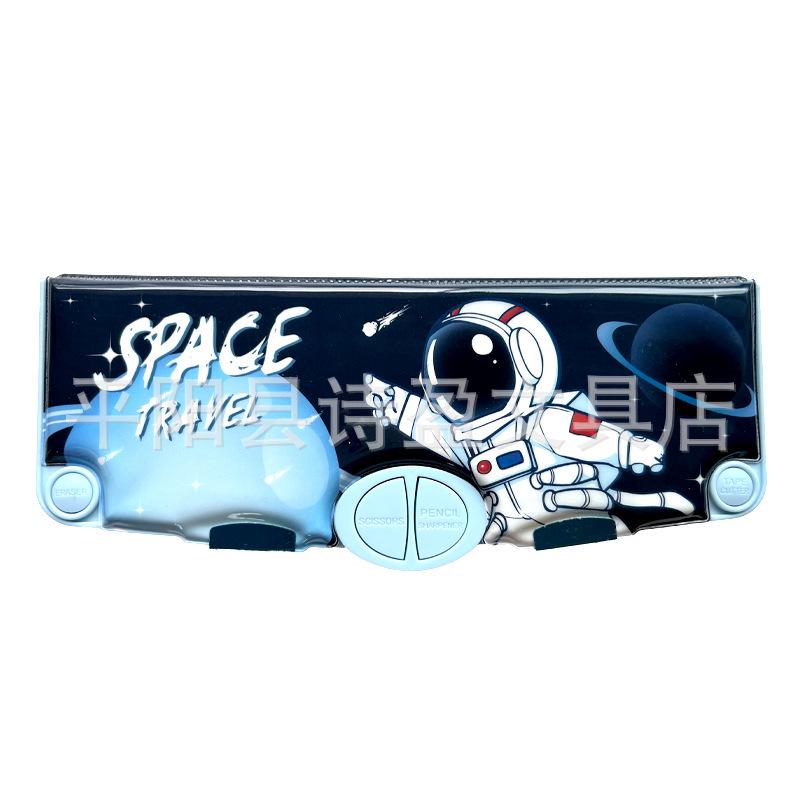 Multifunctional Large Capacity Double Layer Children's Pencil Case for Boys and Girls - Cute Plastic Box