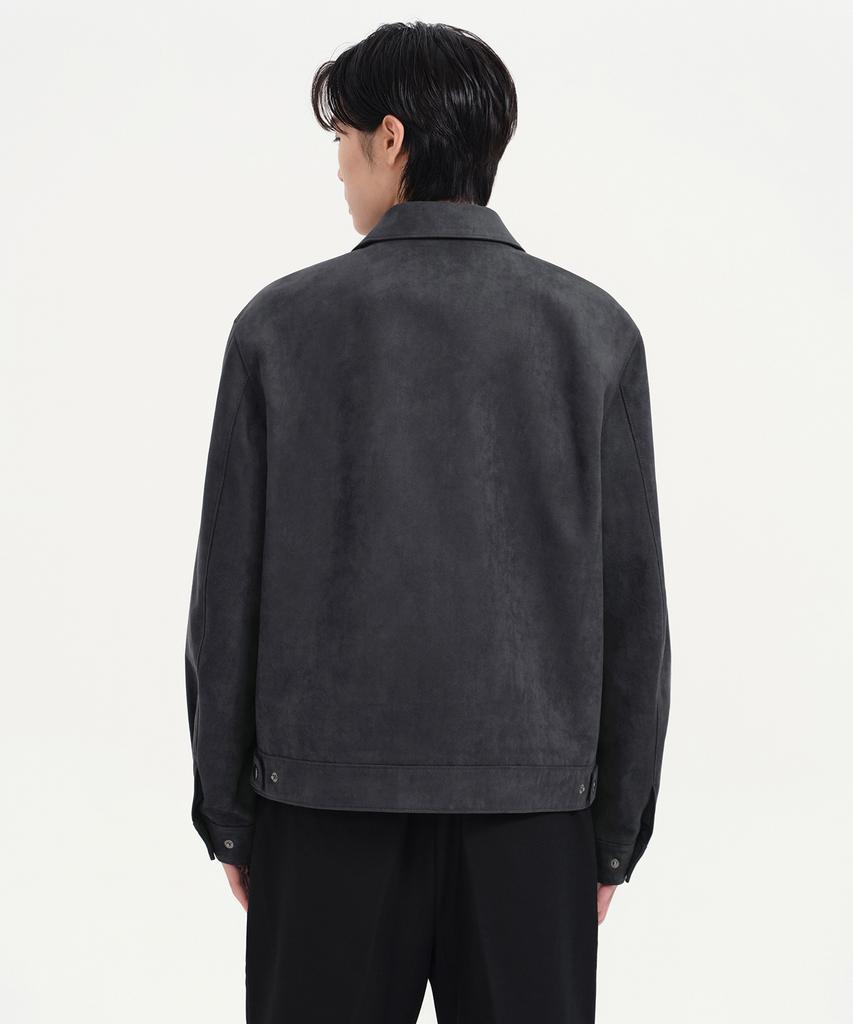 Musinsa Standard Synthetic Suede Work Jacket [Dark Grey]
