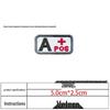 Toppa in Velcro Ricamata Tipo di Sangue 5x2.5 - Distintivo Tattico Morale per Borse e Abbigliamento