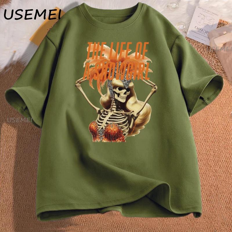 

The Life of A Showgirl Halloween T Shirt Women Ladies Graphic T Shirts Music Cotton Short Sleeve Streetwear Tshirts Clothes 4XL