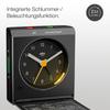 Travel Alarm Clock Black BC05B BRAUN/Brown