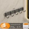 No-Drill Adhesive Hook: Wall-Mounted Towel Rack for Bathroom or Kitchen